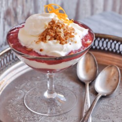 Boozy Rhubarb Fool - Recipe photo by fancyfoodfancy