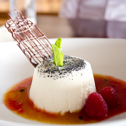 Vanilla Bean Panna Cotta - Recipe photo by jwang815