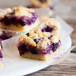 Blueberry Crumb Bars - Recipe photo by cooking classy