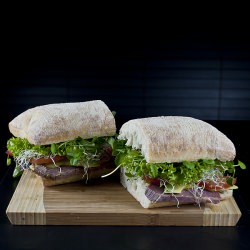 Beef & Salad Ciabatta Sandwich - Recipe photo by Suzanneper