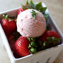 Roasted Strawberry & Thyme Ice Cream - Recipe photo by thelovelyloulous