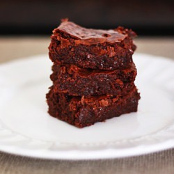 Fudge-y Toffee Brownies - Recipe photo by onelovelylife