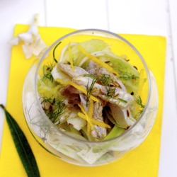 Branzino & Fennel Carpaccio - Recipe photo by Apron and Sneakers