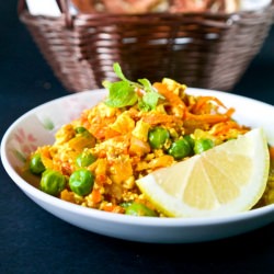 Tofu Veggie Scramble - Recipe photo by kkramya
