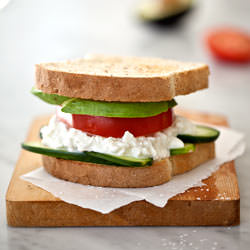 Cottage Cheese Sandwich - Recipe photo by FoodieCrush