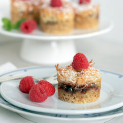 Coconut Raspberry Dainties - Recipe photo by Bob Vivant