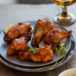 Sriracha Chicken Wings - Recipe photo by FoodieCrush