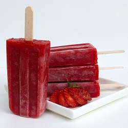 Strawberry Paletas - Recipe photo by theblackpeppercorn