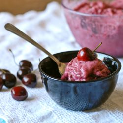 Cherry Sorbet - Recipe photo by scratch to plate