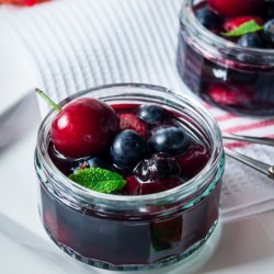 Fruit in Earl-Grey-Lemon Syrup - Recipe photo by Aleksandra