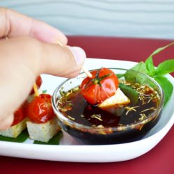 Vegan Caprese Salad Skewers - Recipe photo by digintobooks