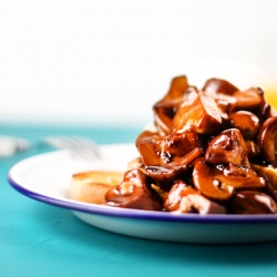 Creamy Balsamic Mushrooms - Recipe photo by Foodopera