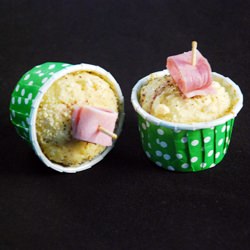 Roasted Garlic & BBQ Ham Muffins - Recipe photo by BakerStreet
