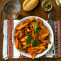 The Man Who Hated Mostaccioli Pasta - Recipe photo by SpicieFoodie