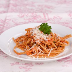 Spaghetti with Tuna - Recipe photo by Delectable Musings