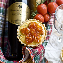 Tartlets with goat cheese - Recipe photo by Niksya