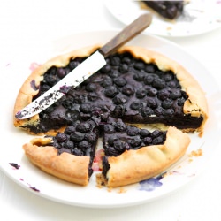 Blueberry Chocolate Tart - Recipe photo by alwayswithbutter