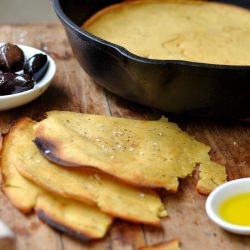 Socca (Chickpea Crepe) - Recipe photo by Ashley Brouwer