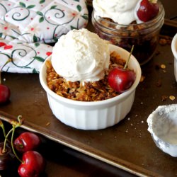 Sweet Cherry Crisp - Recipe photo by IWashYouDry