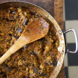 Spicy Eggplant Salad - Recipe photo by foodrepublic