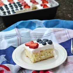 Flag Cake - Recipe photo by lbbakes