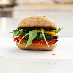Grilled veggie sandwich - Recipe photo by loveandlemons
