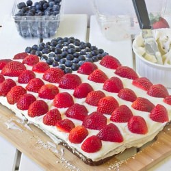 Chocolate Flag Cake - Recipe photo by The Wannabe Chef