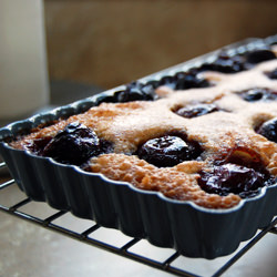 Cherry Brown Butter Bars - Recipe photo by theyeasticando