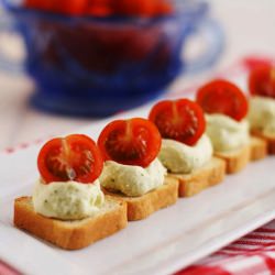 Tomato & Feta Pesto Bites - Recipe photo by Lolah