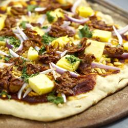 Grilled BBQ Garden Pineapple Pizza - Recipe photo by Vegan Yack Attack