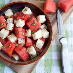 Watermelon & Feta Salad - Recipe photo by simple craves and olive oil