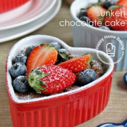 Sunken Chocolate Cake - Recipe photo by happy homebaker