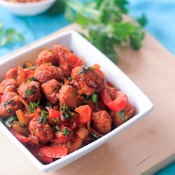Soy Chunks Curry - Recipe photo by redchillies