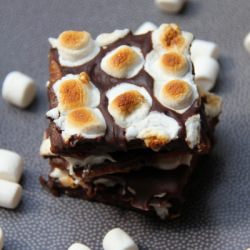 S'more Chocolate Toffee Bark - Recipe photo by busyinbrooklyn
