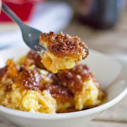 Baked Croissant French Toast - Recipe photo by pinchofyum