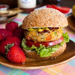 Chickpea Burgers - Recipe photo by ohsheglows