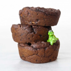 Chocolate Chip Fudgy Muffins - Recipe photo by theroadnotprocessed