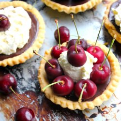 Chocolate and Cherry Tarts - Recipe photo by Warm Snug Fat