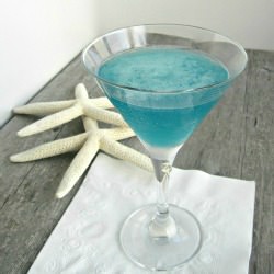 Deep Blue Sea Martini - Recipe photo by Hungry Couple