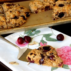 Whole Grain Cherry Almond Scones - Recipe photo by IWashYouDry
