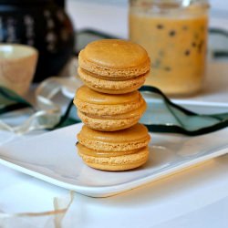 Mango and Passion Fruit Macarons - Recipe photo by manusmenu