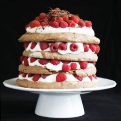 Chocolate Raspberry Pavlova - Recipe photo by Ausra