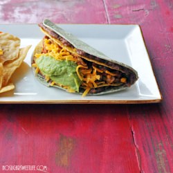Vegetarian Double Decker Tacos - Recipe photo by noshandnourish