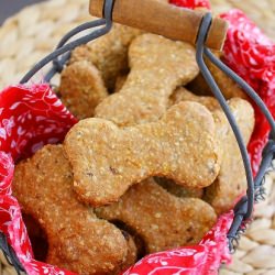 Peanut Butter-Bacon Dog Treats - Recipe photo by Comfort of Cooking