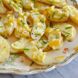 reconstructed potato salad - Recipe photo by fancyfoodfancy