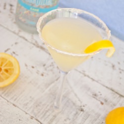 Lemon Square Martini - Recipe photo by slimpickinskitchen