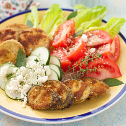 Curried Fried Eggplant - Recipe photo by cooking melangery