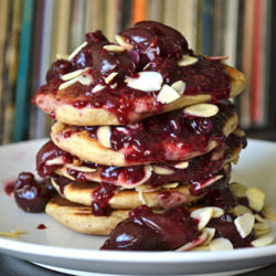 Vegan Pancake Stack - Recipe photo by algebrakery