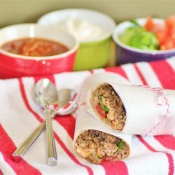Lightened Up Soft Tacos - Recipe photo by noshingwiththenolands