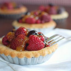 Mixed Berry Frangipane Tartlets - Recipe photo by nifty thrifty things